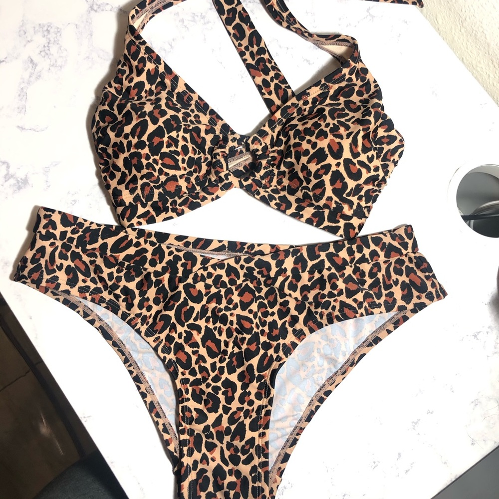 Kona Sol Leopard Print Bikin
